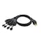 Ac Works Power Strip Cord, SJTW, 5-15/20R, L14-30P, 5ft., Black L1430F520-05BK - alternate 1